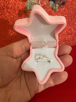 OFERTA Anillo Plata Estrellas Ajustable + CAJA