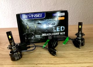 Luces LED Coche BEVINSEE V45 +300%