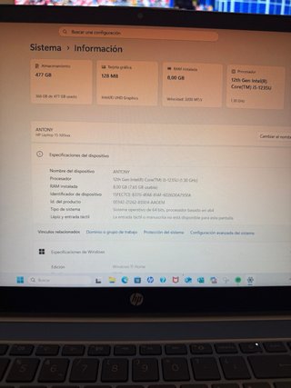 Portátil HP fd0113ns Plata
