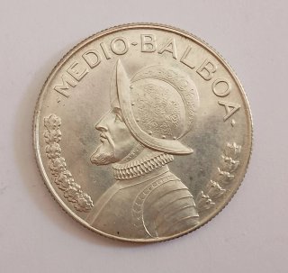 Panama 1/2 Balboa 1966 Argento Q'FDS
