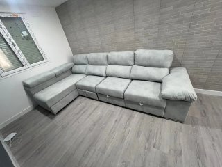 Base Cama Electrotuber Beige y Negra