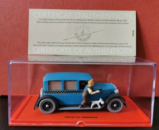 Coche NUEVO escala 1/43. Colección Tintin. Maqueta