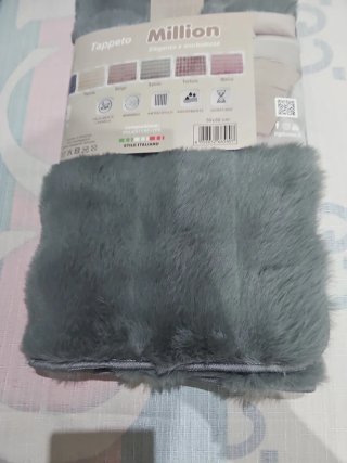 Tappetino Irge Million Pelo Grigio Nuovo