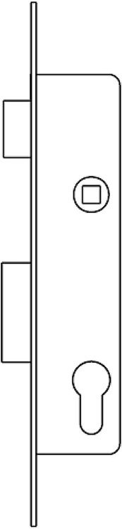 Tesa 421038SSI cerradura monopunto palanca inox