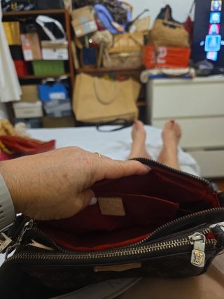 Bolso Pochette Louis Vuitton Marrón