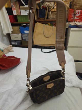 Bolso Pochette Louis Vuitton Marrón