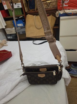 Bolso Pochette Louis Vuitton Marrón