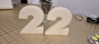 Velas número 22
