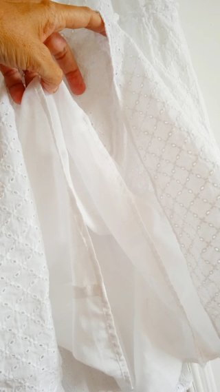 Vestido blanco corto T. S.