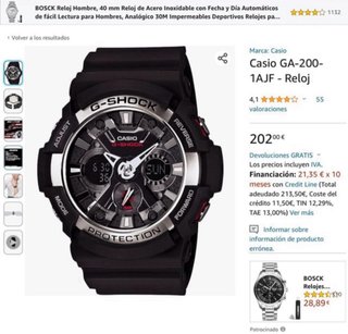 Reloj Casio G-Shock GA-200