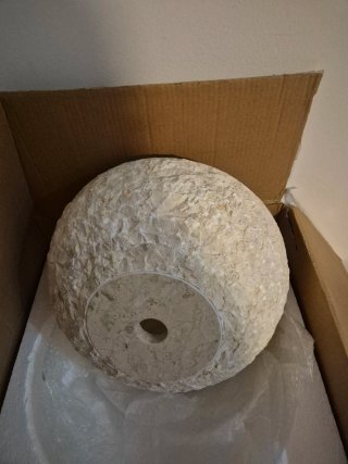 Lavabo de mármol y piedra