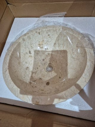 Lavabo de mármol y piedra