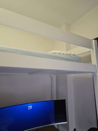 Litera alta 90x200cm - Madera Blanca