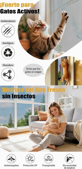 Mosquitera Ventana 120x300cm Fibra Vidrio