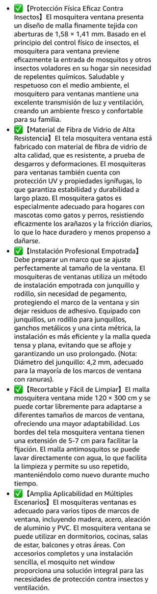 Mosquitera Ventana 120x300cm Fibra Vidrio