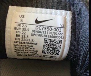 Nike Air Max Furyosa NRG 35.5 Plata Blanco Negro