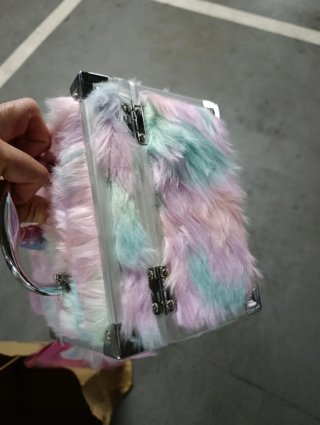 Maletín Unicornio Peluche y Brillante
