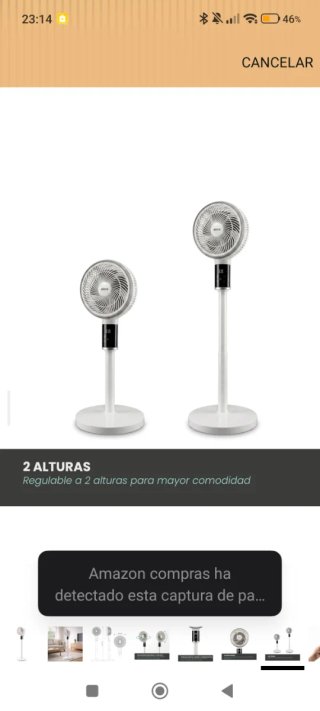 Ventilador de pie blanco
