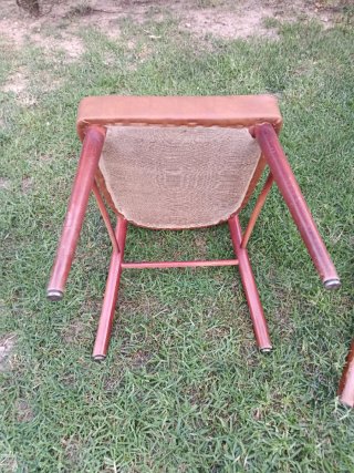 Juego de 3 sillas de madera