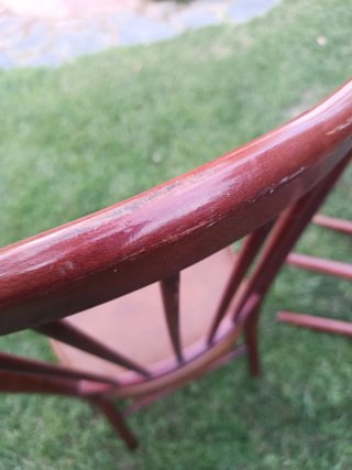 Juego de 3 sillas de madera