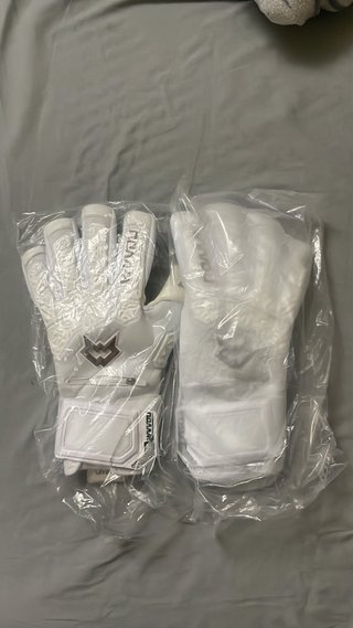 Guantes de portero blancos WVVOL talla 10
