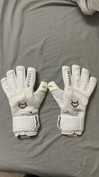 Guantes de portero blancos WVVOL talla 10