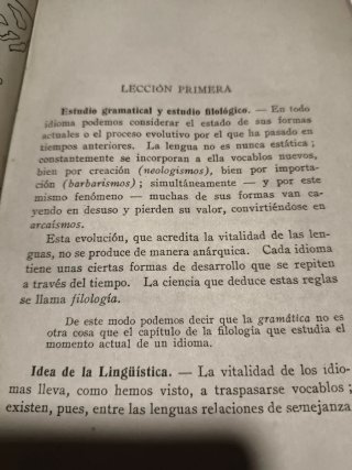 HISTORIA DEL ESPAÑOL - LIBRO ANTIGUO AÑO 1945