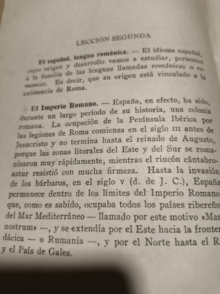 HISTORIA DEL ESPAÑOL - LIBRO ANTIGUO AÑO 1945
