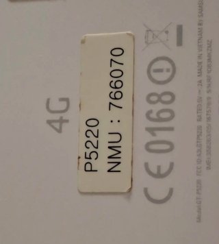 Tablet Samsung Galaxy Bianca