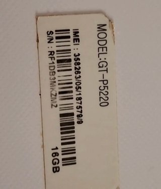 Tablet Samsung Galaxy Bianca