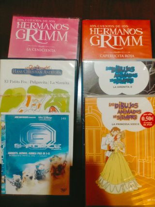 6 DVDs Cuentos Infantiles (Español)