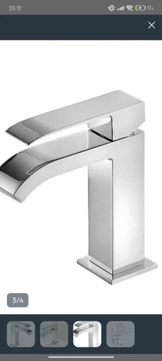 Grifo lavabo  cascada cromo semi nuevo