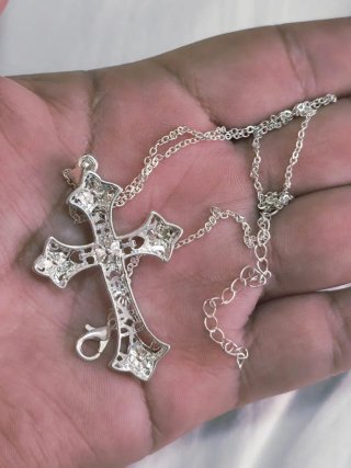 Collar de Plata 925 de Cruz / Hombre