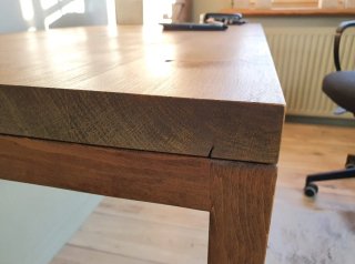 Scrivania Legno Massello Fatta a Mano 120x70x78