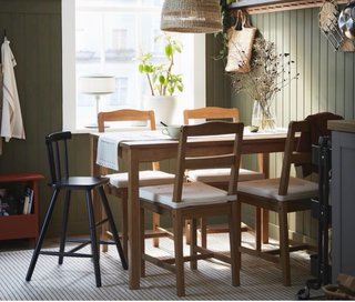 Mesa y 4 Sillas Ikea Hägernäs Madera