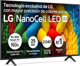 LG 55NANO80A6B televisor 55" 4K NanoCell