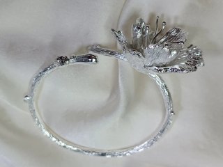 Pulsera Plata 925 diseño de Flor