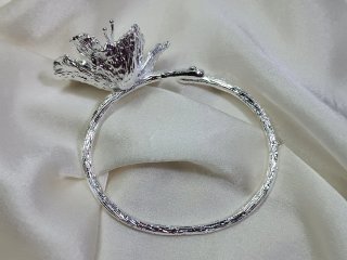 Pulsera Plata 925 diseño de Flor