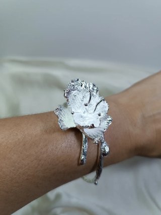 Pulsera Plata 925 diseño de Flor