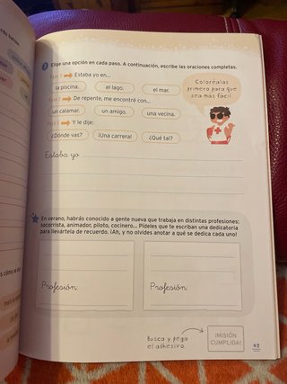 Vacaciones. 2 Primaria