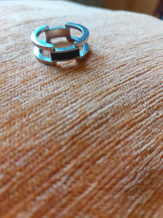 Anillo Viceroy Plata y Negro