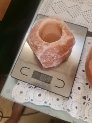 Sal Himalaya 3'7Kg Set Lámpara Grande+Portavelas