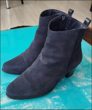 Botines ante azul marino Talla 36