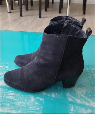 Botines ante azul marino Talla 36