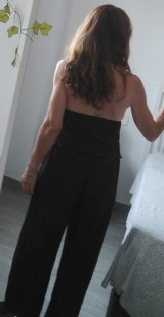 Conjunto Shein Top y Pantalón Marrón Talla XS
