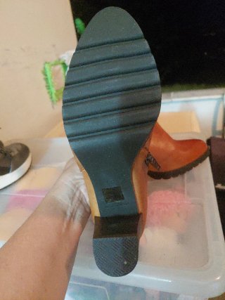 Botines de tacón marrones