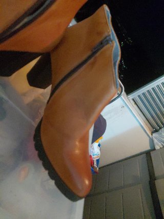 Botines de tacón marrones