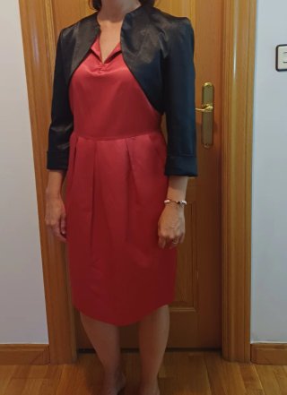Traje de fiesta rojo