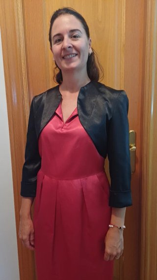 Traje de fiesta rojo