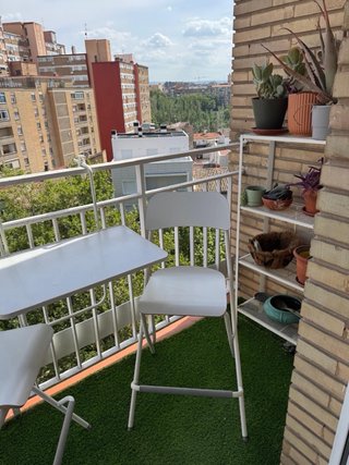 2 Sillas Altas Plegables Blancas Ikea